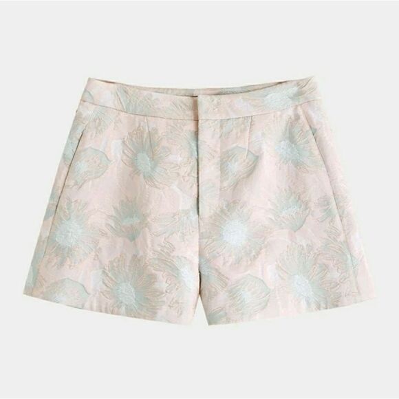 RELAXED FIT JACQUARD SHORTS - Picture 6 of 8